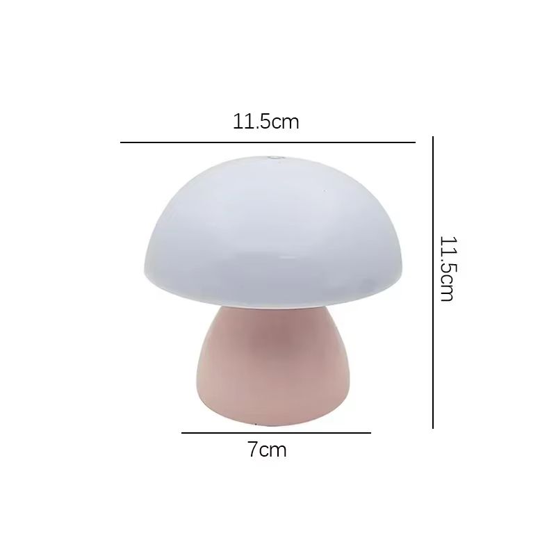 Mushroom LED Table Lamp Touch Dimming USB Charging Night Light for Bedroom/Desk/Coffee Bar Decorative Ambient Night Lighting
