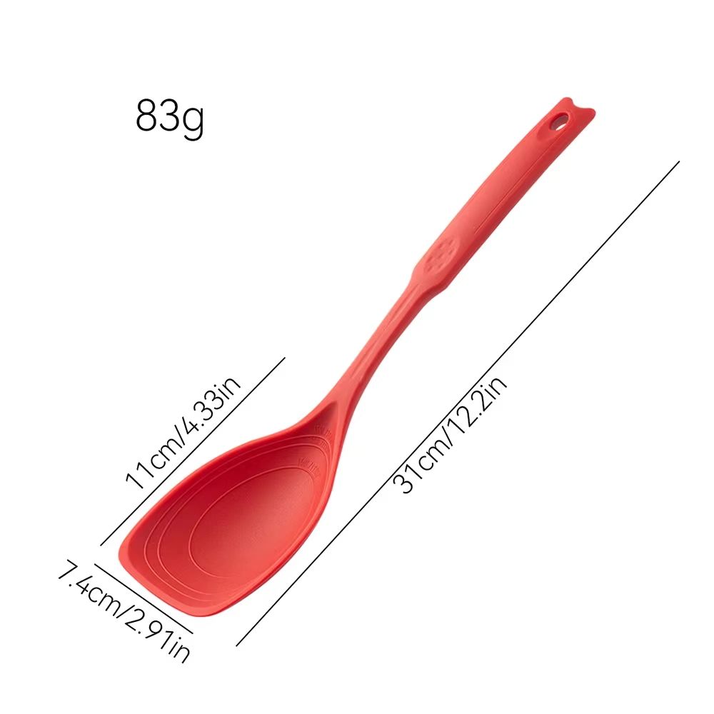 Multi-functional Silicone Spatula Spoon Cooking Tools Soup Spoon Household Reusable Non-stick Stir-Fry Spatula Kitchen Supplies