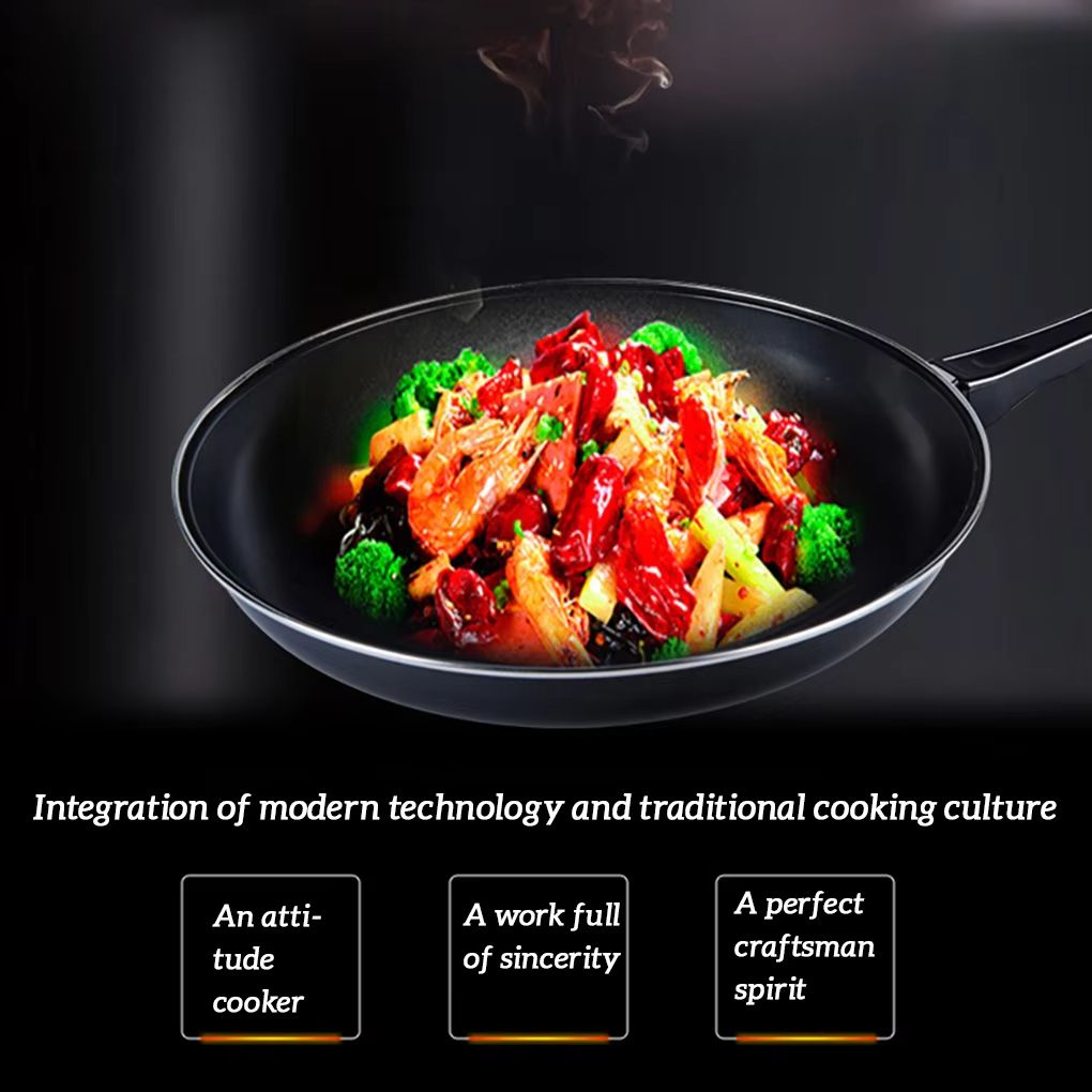 Frying Pan Non-stick Mini Thick Steak Flat Pan Iron Pancake Egg Fryer Kitchen Cookware 20/25/30CM