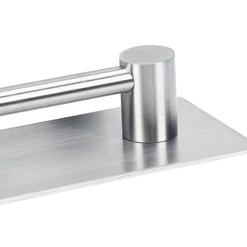 Punch-free Stainless Steel Silver Paper Towel Holder Movable Square Towel Bathroom Pendant Bathroom Toilet Paper Holder