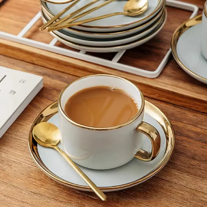 Gold Stainless Steel Spoon For Coffee Set Teaspoon Cute Ice Cream Dessert Cake Spoon Kitchen Accessories Tableware