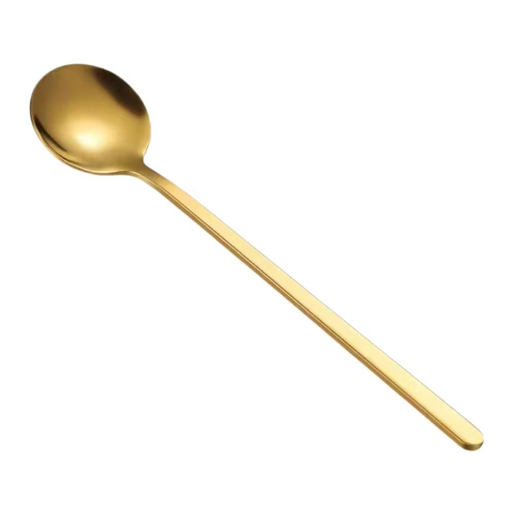 Gold Stainless Steel Spoon For Coffee Set Teaspoon Cute Ice Cream Dessert Cake Spoon Kitchen Accessories Tableware