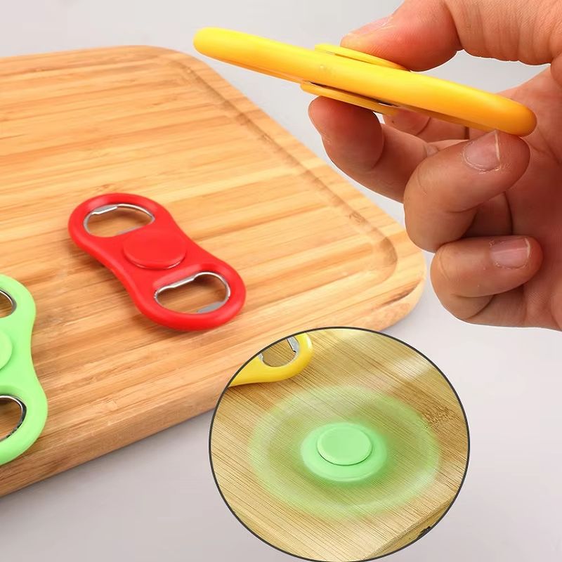 Stress Relief Rotating Fidget Spinner With Bottle Opener Funny Relax Anti-stress Relieve Anxiety Toy Beer Bottle Opener Tool