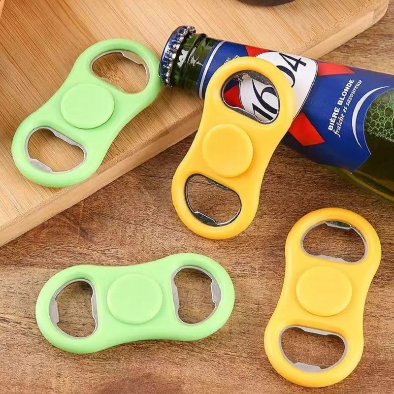 Stress Relief Rotating Fidget Spinner With Bottle Opener Funny Relax Anti-stress Relieve Anxiety Toy Beer Bottle Opener Tool