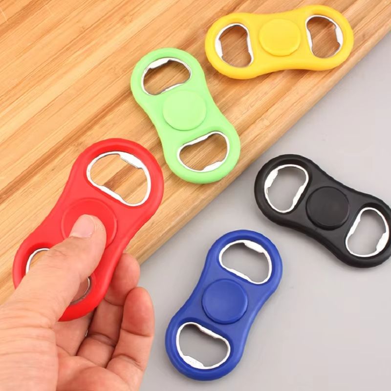 Stress Relief Rotating Fidget Spinner With Bottle Opener Funny Relax Anti-stress Relieve Anxiety Toy Beer Bottle Opener Tool