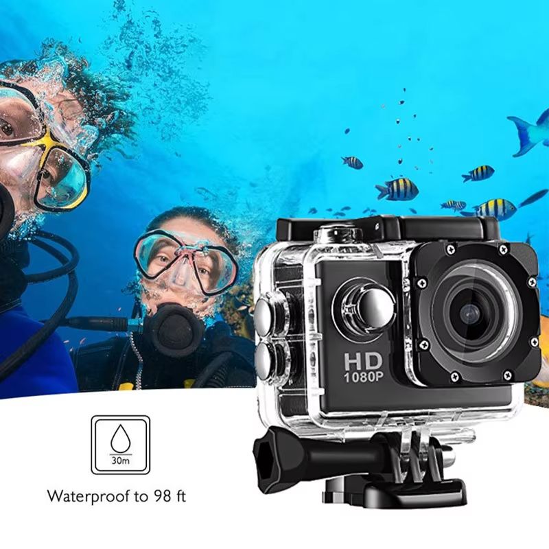 4K Ultra HD Action Camera 3MP 900mAh Underwater Waterproof Case Outdoor Sports Helmet Video Recording Cameras With 2.0 HD Screen
