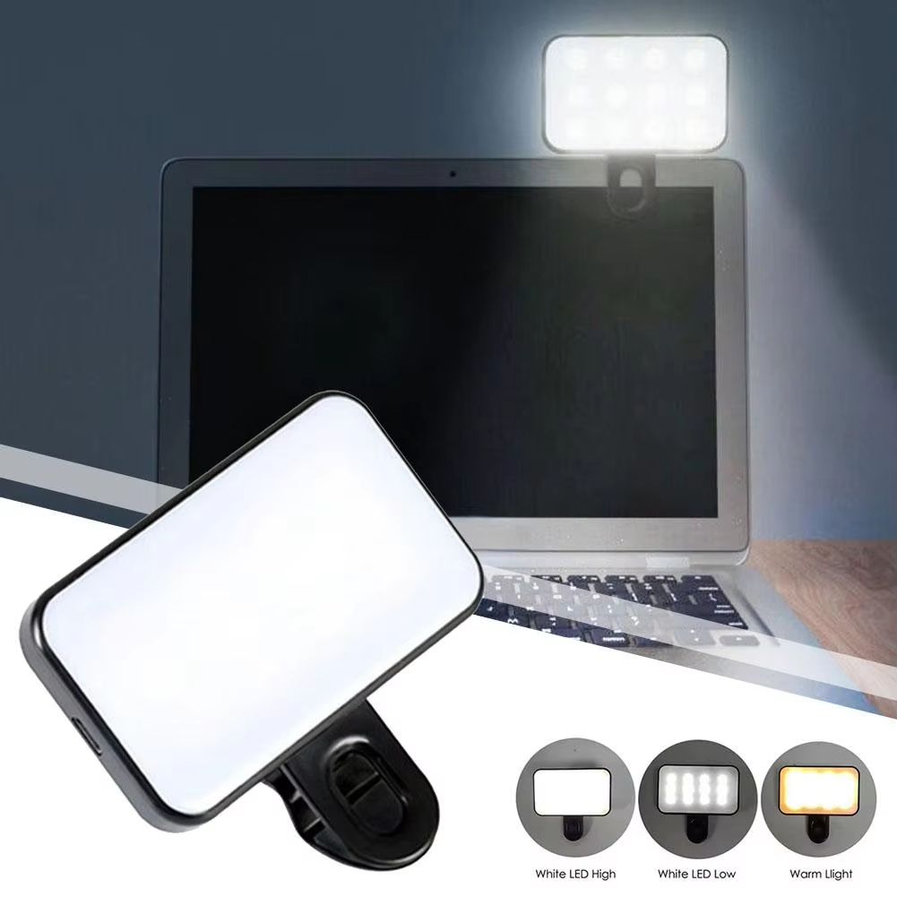 Pocket LED Selfie Light For IPhone IPad Mobile Phone Laptop Clip Flash Fill Video Photo Ringlight Photography Lamp