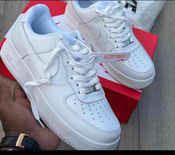 Original Air Force 1 Hard Leather White Low Cut  Airforce1 High-Quality Sneakers, Airforce 1 Shoes.