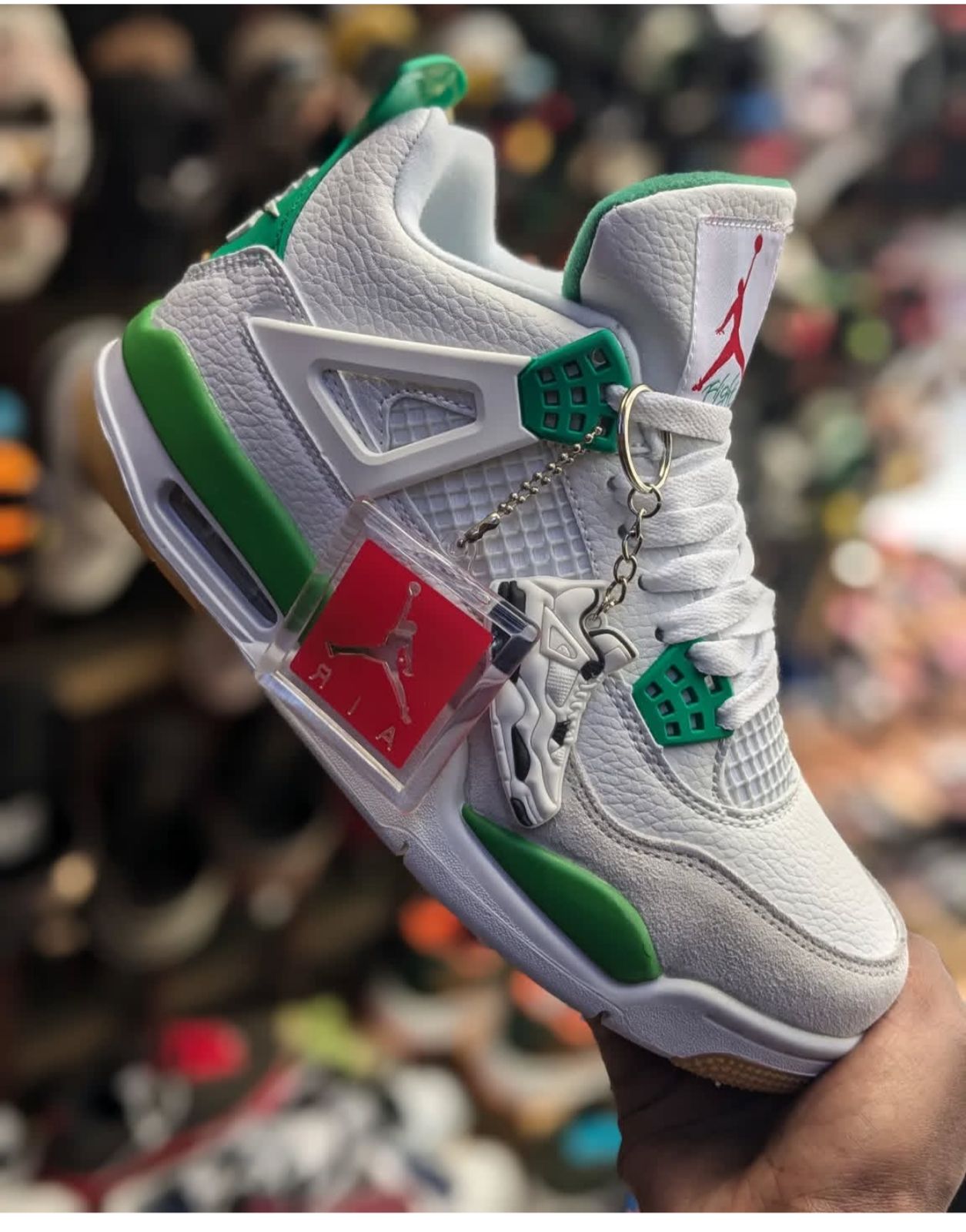 Original Air Jordan 4 SB Pine Green Breathable Sneakers Authentic & Best Quality Men's J4 Shoes