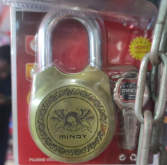 Mindy original mindy padlock curved impossible to copy keys Mindy original with 4 keys padlock impossible to break offer 70mm heavy duty padlock for home or business use mindy original security padloc