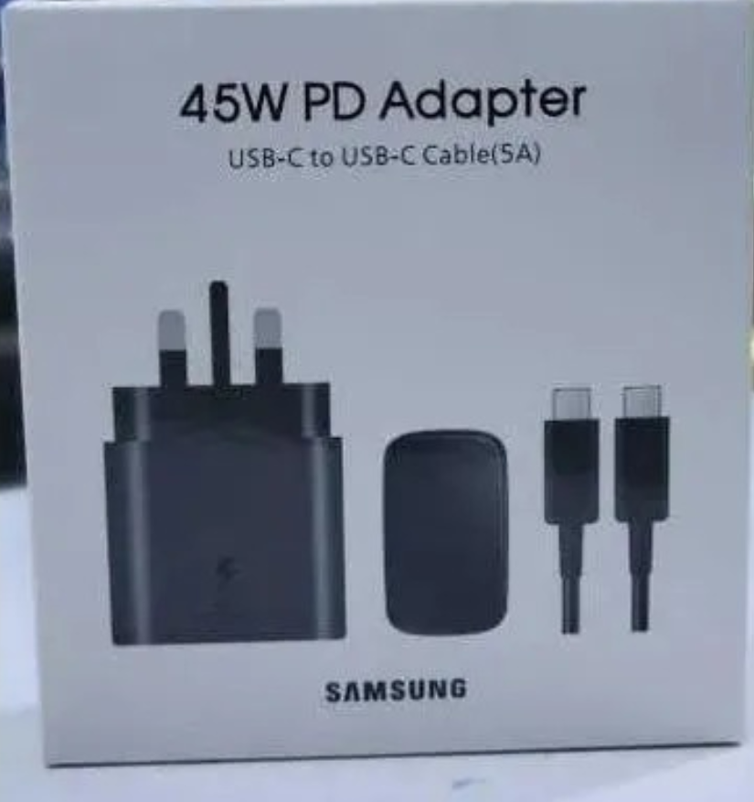 Samsung Fast Charger And Adapter 45 Watts With Type C to C Cable Travel Adapter For Samsung A15,A25,A04,A04S,A04E,A14 Phones