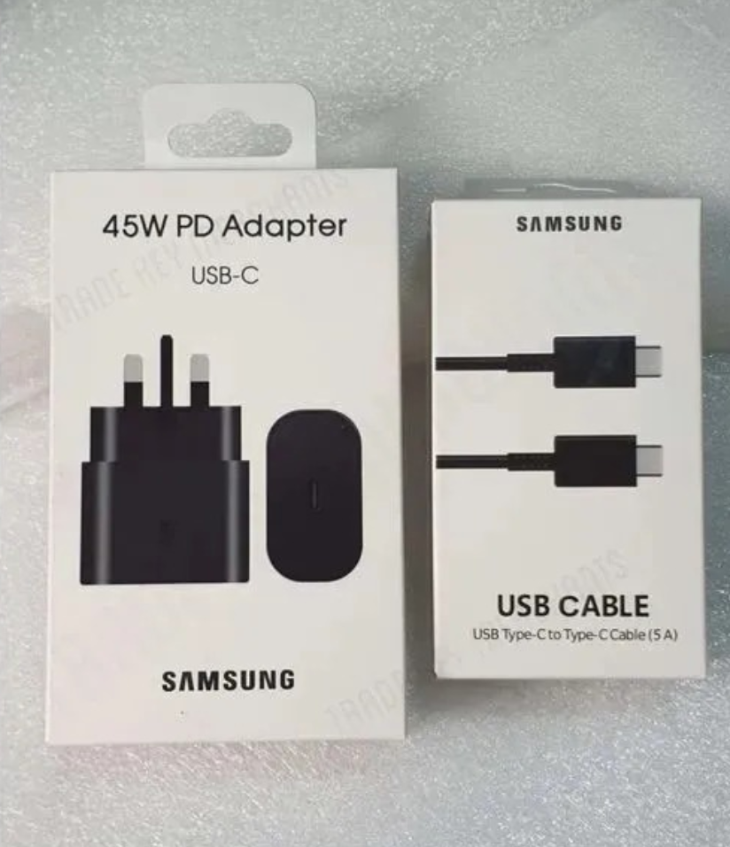 Samsung Fast Charger And Adapter 45 Watts With Type C to C Cable Travel Adapter For Samsung A15,A25,A04,A04S,A04E,A14 Phones