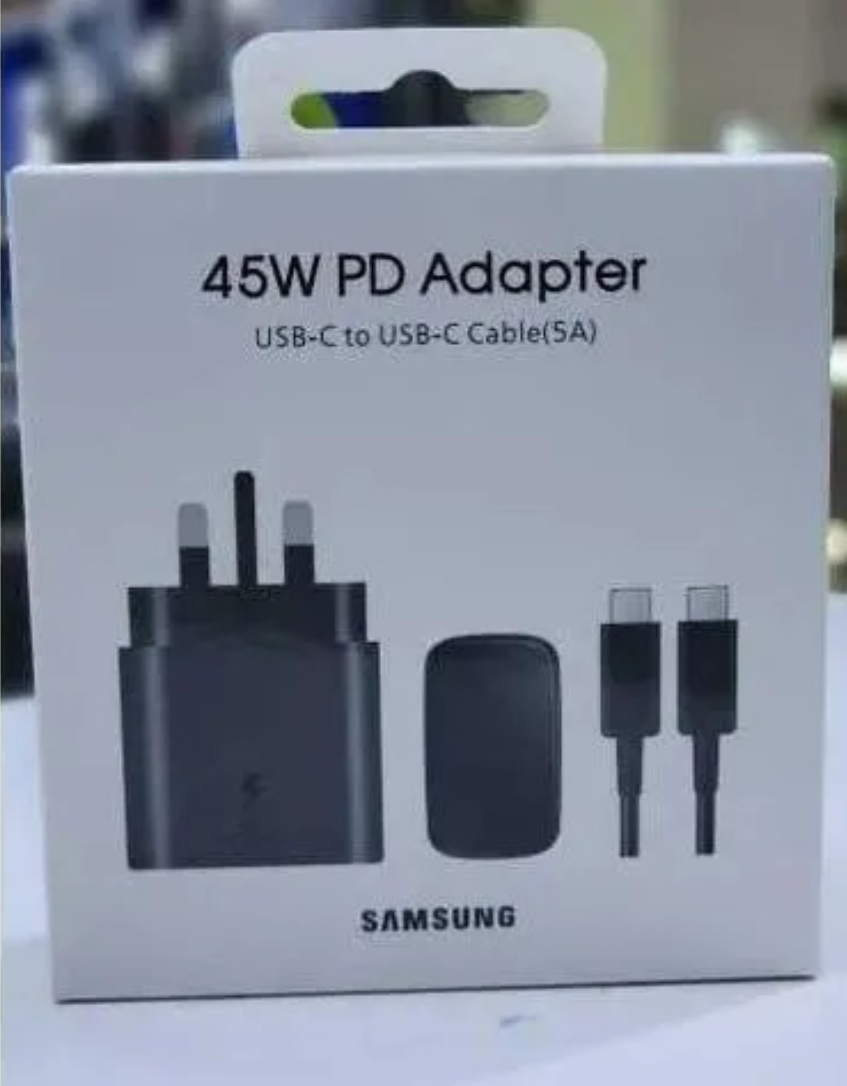 Samsung Fast Charger And Adapter 45 Watts With Type C to C Cable Travel Adapter For Samsung A15,A25,A04,A04S,A04E,A14 Phones