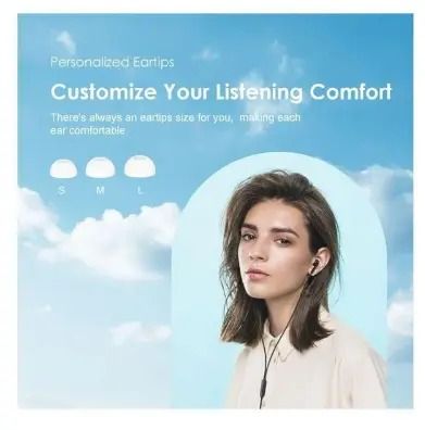Oraimo Wired Earphones Wired Headphones 3.5mm Hands Free Earphones with Mic For Smart Phones.