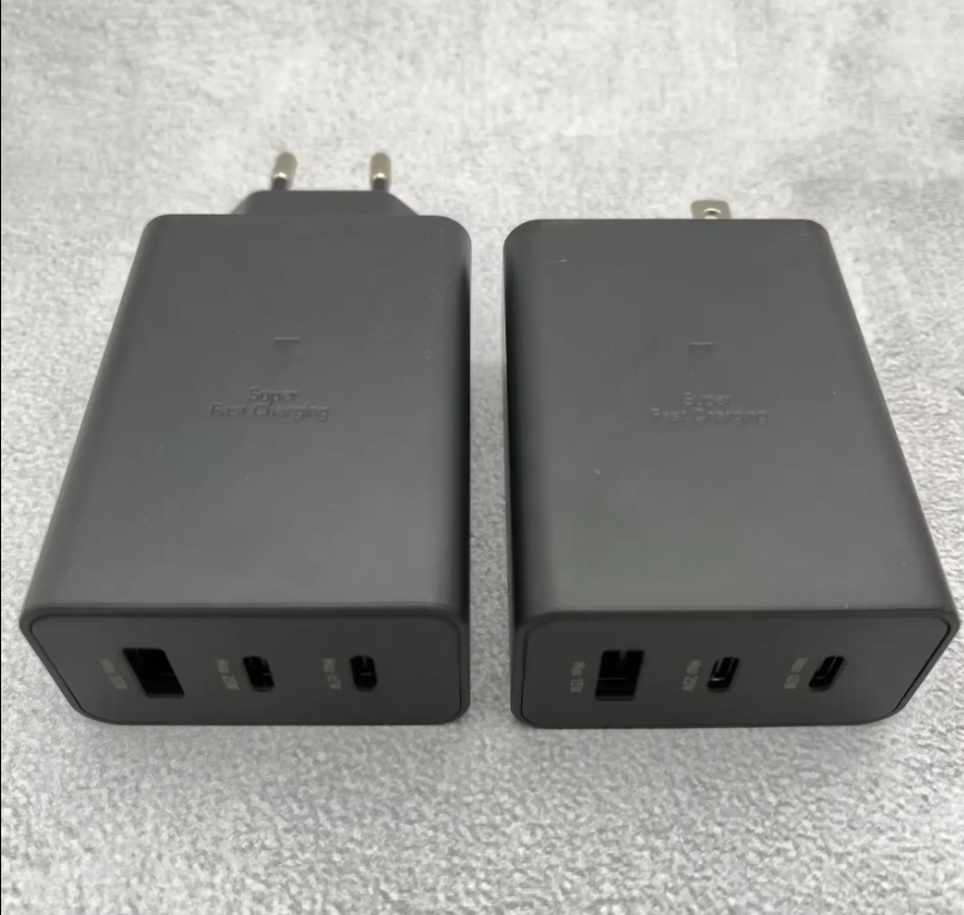 Samsung 65w Power Adapter Trio Super Fast Charger with 65w, 25w, 15w with Type-C To Type-C CableWall Plug USB Charger Type C Travel Charger Cable