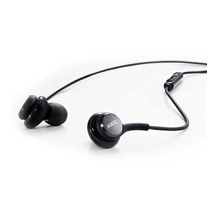 AKG Samsung Galaxy AKG Wired Headphones, s8, s9, s10 Headphones with Mic Motion Noise Cancelling High Quality Headphones White Black