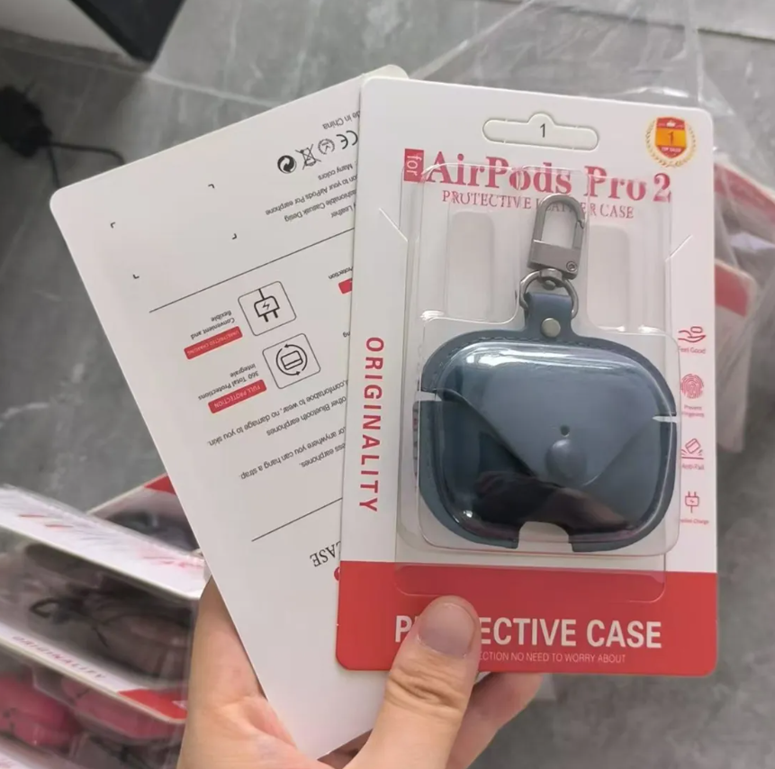 Popular High Quality Leather case Bluetooth case Earphone case for Airpods Pro/ Airpods1/Airpods 2/Airpods Bluetooth Earphones Protector Anti-Fall Leather Protection Cover For Airpods Pro1 Pro2 Pro3.