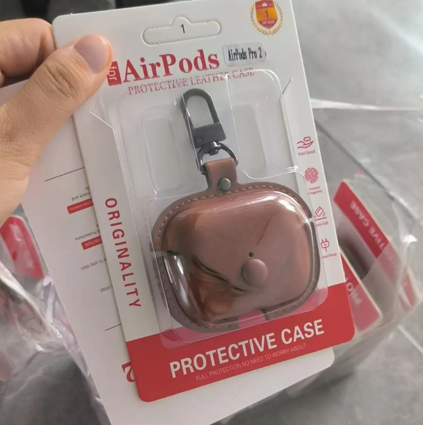 Popular High Quality Leather case Bluetooth case Earphone case for Airpods Pro/ Airpods1/Airpods 2/Airpods Bluetooth Earphones Protector Anti-Fall Leather Protection Cover For Airpods Pro1 Pro2 Pro3.