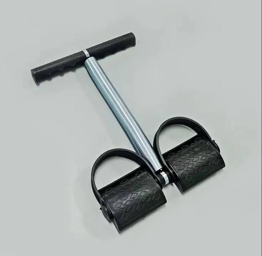 Elastic Tummy Trimmer Elastic Sit Up Pull Rope Pedal Resistance Band Powerful Spring Drawstring Tummy Trimmer Equipment Portable Home Gym with Elastic Bodybuilding Fitness Slimming Training