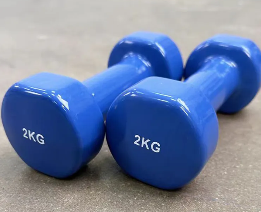 Gym Fitness Training Exercise Vinyl Coated Dipping Dumbbell ONE PIECE. AEROBICS NEOPRENE COATED BONE DUMBELL ONE PIECE -Perfect For Home/oOfice/Gym Workout -RANDOM. For Set Buy Two