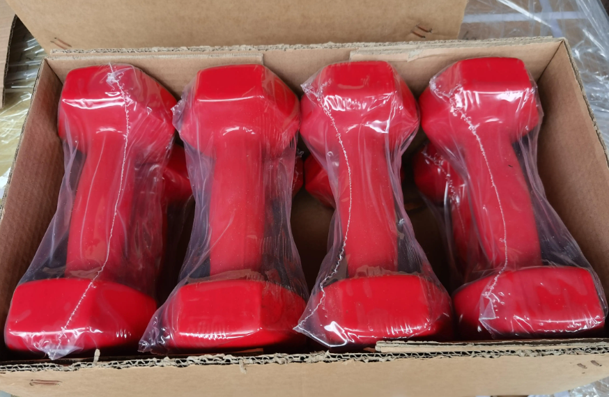 Gym Fitness Training Exercise Vinyl Coated Dipping Dumbbell ONE PIECE. AEROBICS NEOPRENE COATED BONE DUMBELL ONE PIECE -Perfect For Home/oOfice/Gym Workout -RANDOM. For Set Buy Two
