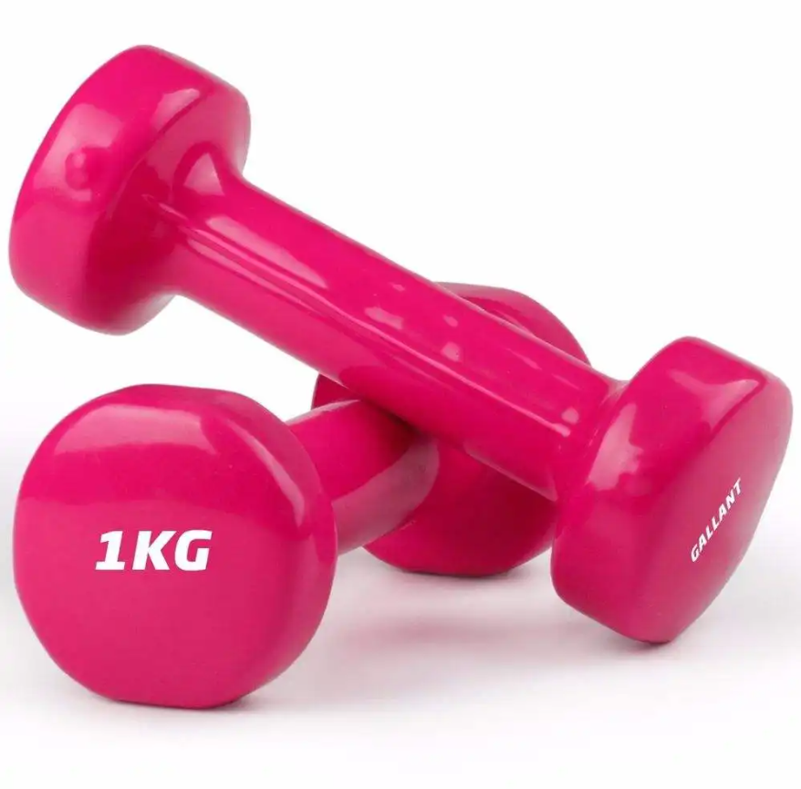 Gym Fitness Training Exercise Vinyl Coated Dipping Dumbbell ONE PIECE. AEROBICS NEOPRENE COATED BONE DUMBELL ONE PIECE -Perfect For Home/oOfice/Gym Workout -RANDOM. For Set Buy Two