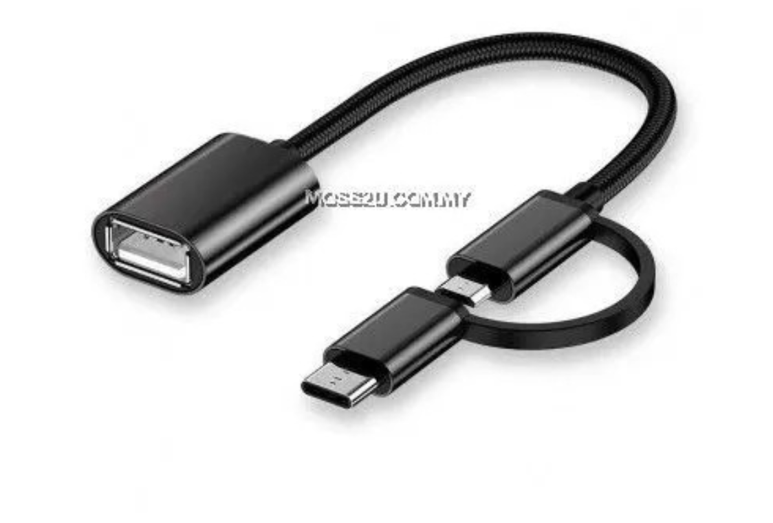 2 in 1 Otg USB Type C Micro to USB Female Cable Extension Cable OTG Adapter Data Transfer Charging Converter Cable  To USB 3.0 Data Transfer Cable Wire For Samsung Xiaomi Huawei Data Sync Converter