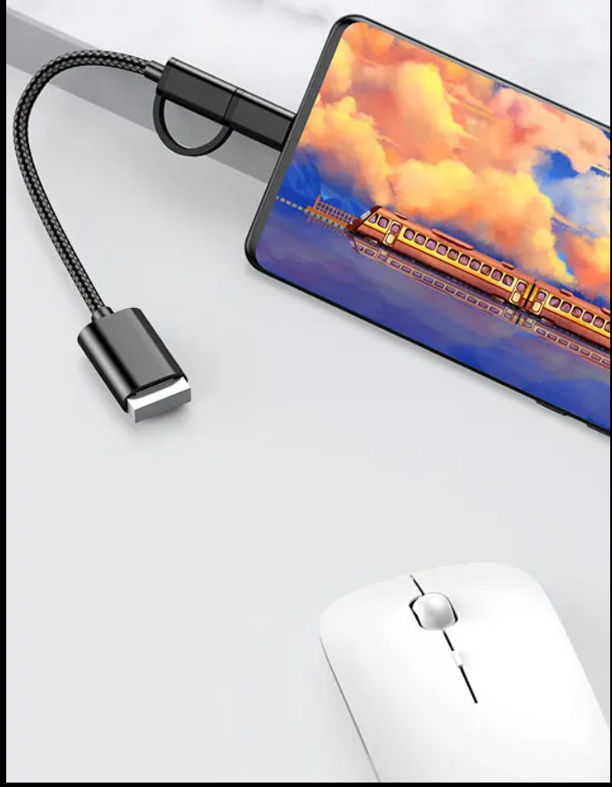 2 in 1 Otg USB Type C Micro to USB Female Cable Extension Cable OTG Adapter Data Transfer Charging Converter Cable  To USB 3.0 Data Transfer Cable Wire For Samsung Xiaomi Huawei Data Sync Converter