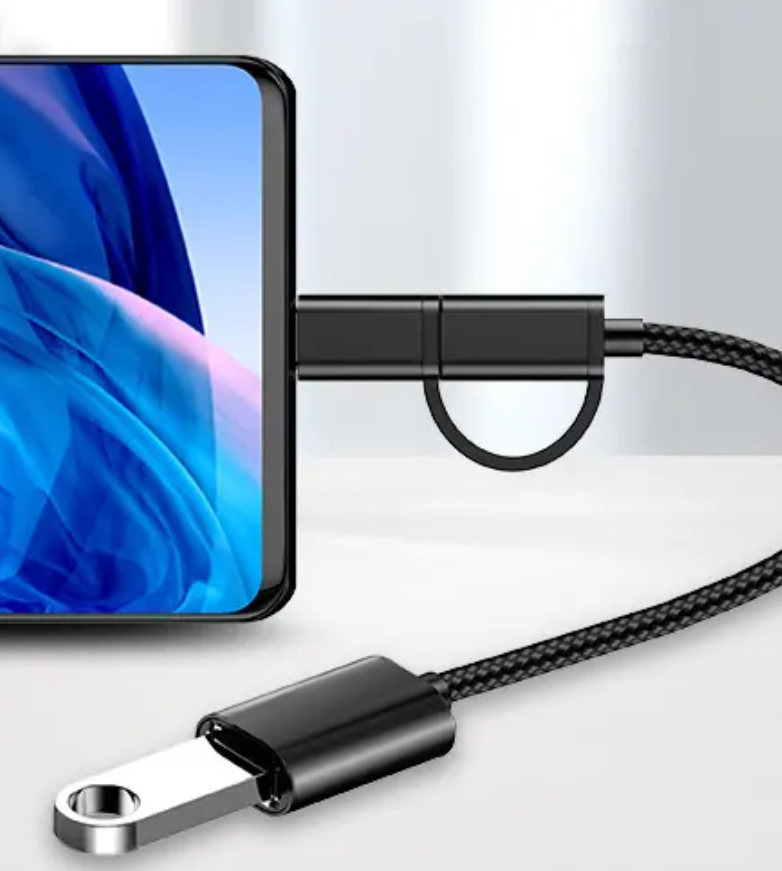 2 in 1 Otg USB Type C Micro to USB Female Cable Extension Cable OTG Adapter Data Transfer Charging Converter Cable  To USB 3.0 Data Transfer Cable Wire For Samsung Xiaomi Huawei Data Sync Converter