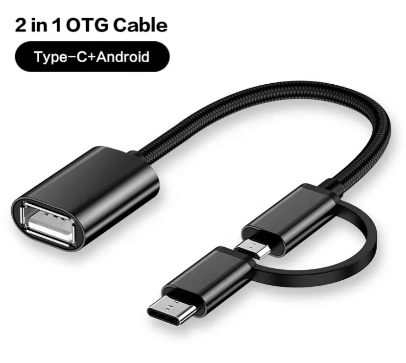 2 in 1 Otg USB Type C Micro to USB Female Cable Extension Cable OTG Adapter Data Transfer Charging Converter Cable  To USB 3.0 Data Transfer Cable Wire For Samsung Xiaomi Huawei Data Sync Converter