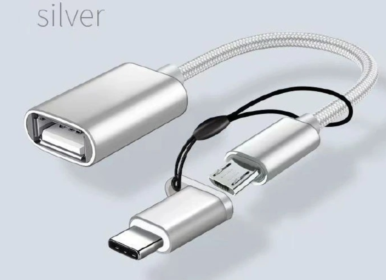 2 in 1 Otg USB Type C Micro to USB Female Cable Extension Cable OTG Adapter Data Transfer Charging Converter Cable  To USB 3.0 Data Transfer Cable Wire For Samsung Xiaomi Huawei Data Sync Converter