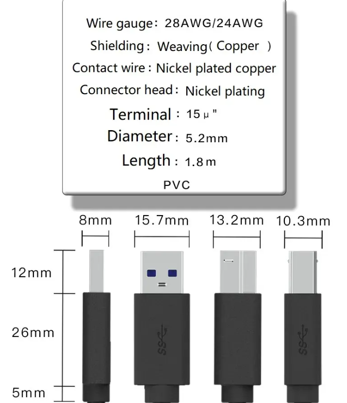 Display Port Cable 1.8M 4K HDR 60hz Display Port Adapter Male to Male DP to DP Cable for Video PC Laptop TV