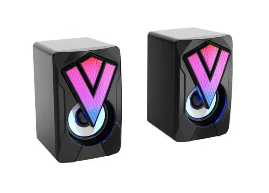 Small Laptop Outdoor Boombox Wire Extra Bass Metal Mini Gaming Portable Studio Monitor Speakers Desktop Speakers
