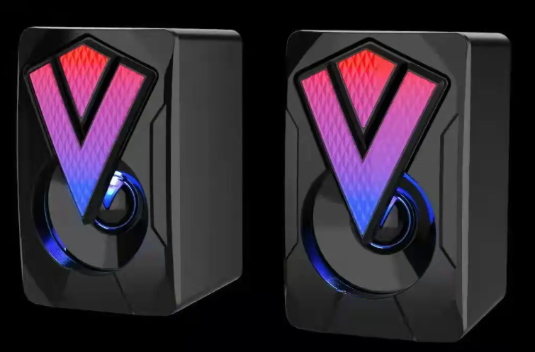 Small Laptop Outdoor Boombox Wire Extra Bass Metal Mini Gaming Portable Studio Monitor Speakers Desktop Speakers