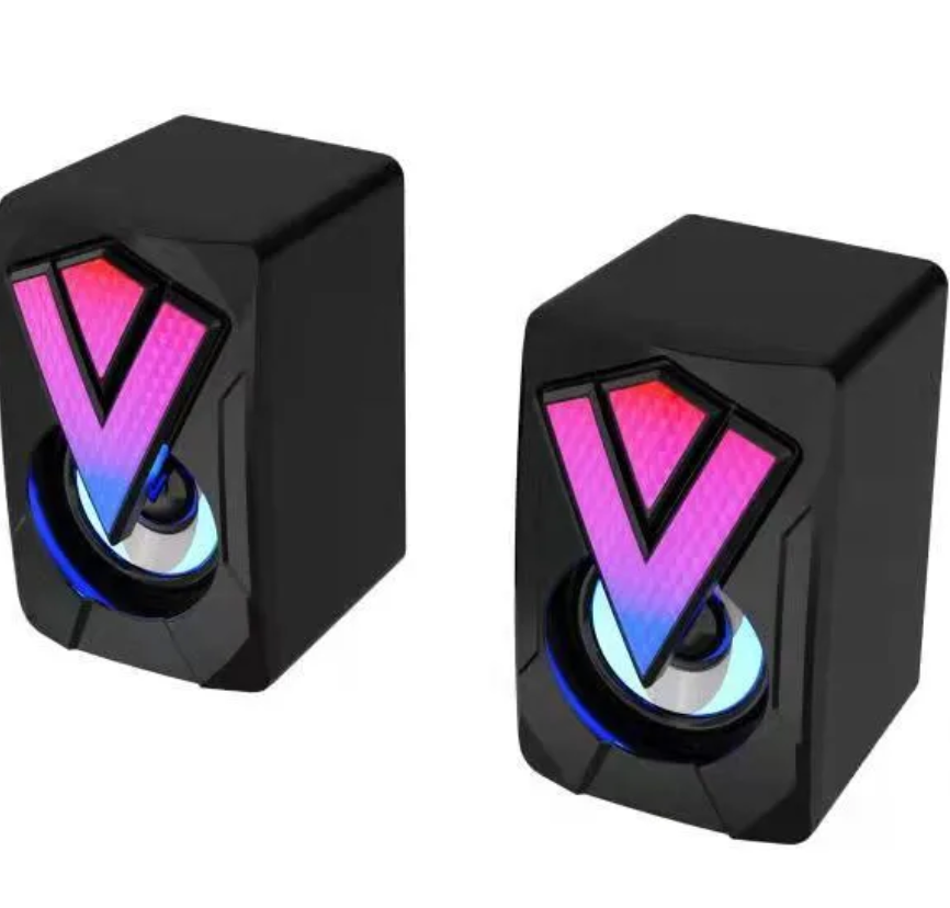 Small Laptop Outdoor Boombox Wire Extra Bass Metal Mini Gaming Portable Studio Monitor Speakers Desktop Speakers