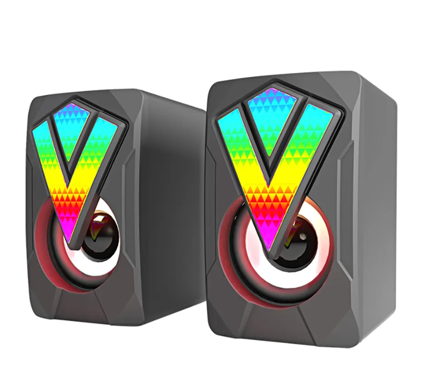 Small Laptop Outdoor Boombox Wire Extra Bass Metal Mini Gaming Portable Studio Monitor Speakers Desktop Speakers