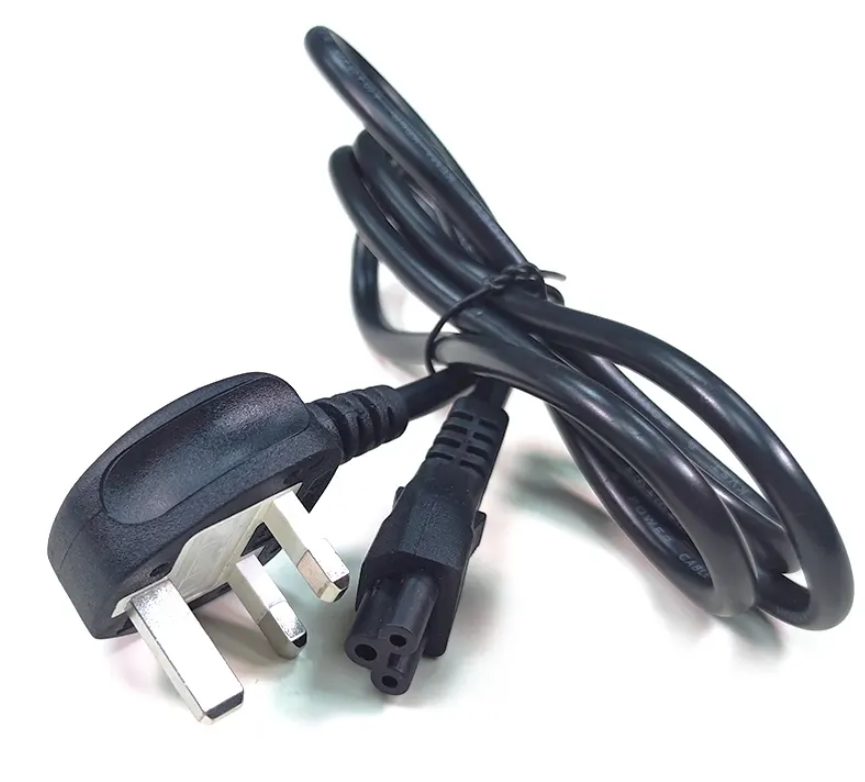 Generic Fused 3 Pin Flower Power Cable/Cord For Laptop Adapter Charger. Laptop Power Cable UK Power Cord 3 Pin Plug British Power Extension Cord