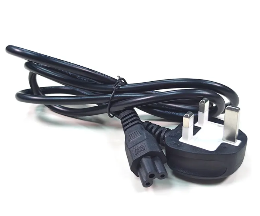 Generic Fused 3 Pin Flower Power Cable/Cord For Laptop Adapter Charger. Laptop Power Cable UK Power Cord 3 Pin Plug British Power Extension Cord