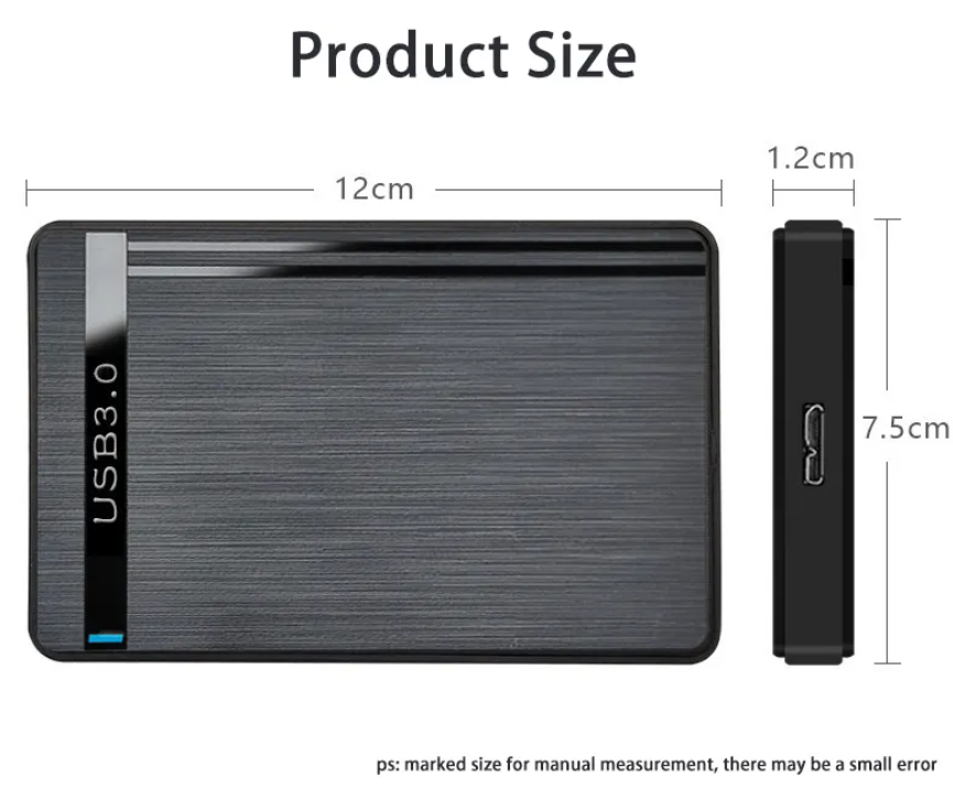 Hdd Enclosure External Hard Drive Case Hard Disk Drive Case 2.5inch Ssd Case Usb3.0 2.0