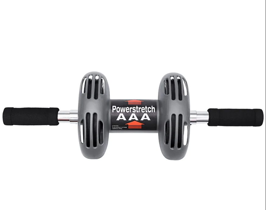 Abs Roller Power Stretch AB Wheel Powerstretch Roller Its Strong Rubber Double Wheel For Stability When Exercising Firm and Tones Abs. Strengthens Whole Body Power Stretch Roller Abs Roller