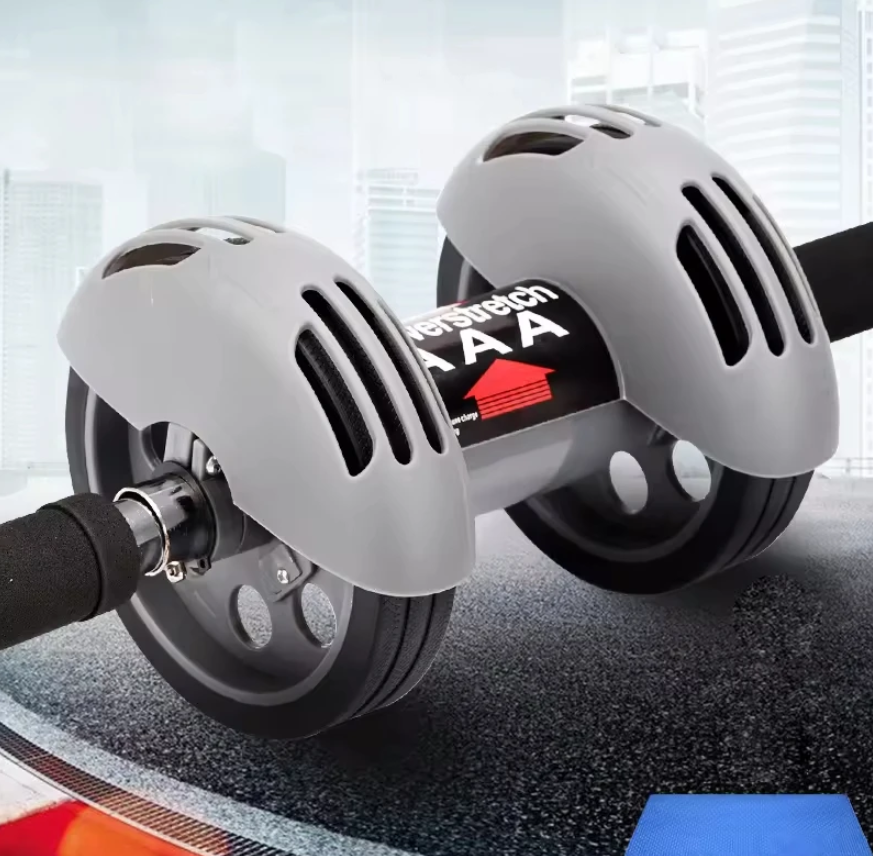 Abs Roller Power Stretch AB Wheel Powerstretch Roller Its Strong Rubber Double Wheel For Stability When Exercising Firm and Tones Abs. Strengthens Whole Body Power Stretch Roller Abs Roller