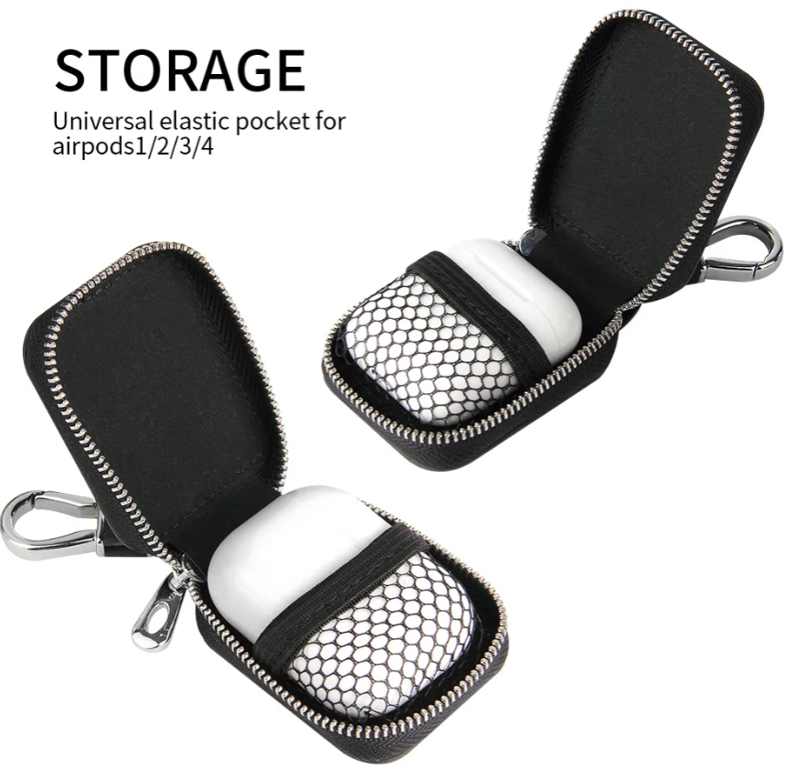 Leather case Bag for Airpods Pro Earphone Case Iphone Wireless BT Headphone Protective Cover for Universal Earphone case