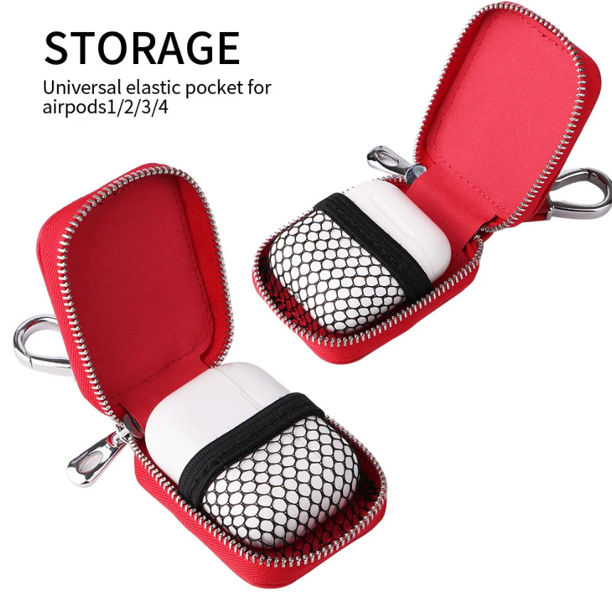 Leather case Bag for Airpods Pro Earphone Case Iphone Wireless BT Headphone Protective Cover for Universal Earphone case