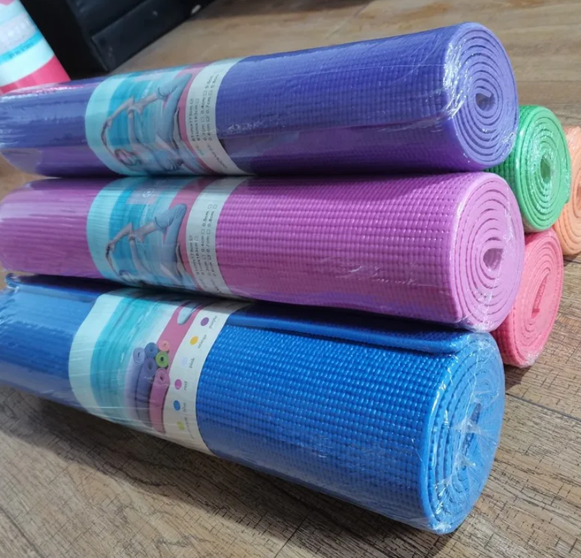 Workout Exercise Fitness Pilates Yoga Mat 6mm, 8mm Adnd 10mm- RANDOM COLOR