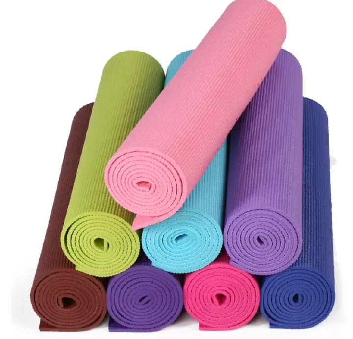 Workout Exercise Fitness Pilates Yoga Mat 6mm, 8mm Adnd 10mm- RANDOM COLOR