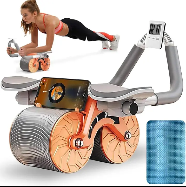 Anti-slip Abdominal Roller Ab Wheel Fitness Home Gym Workout Equipment Plastic Wheels Exercise Sliders Muscle Trainer Intelligent belly wheel