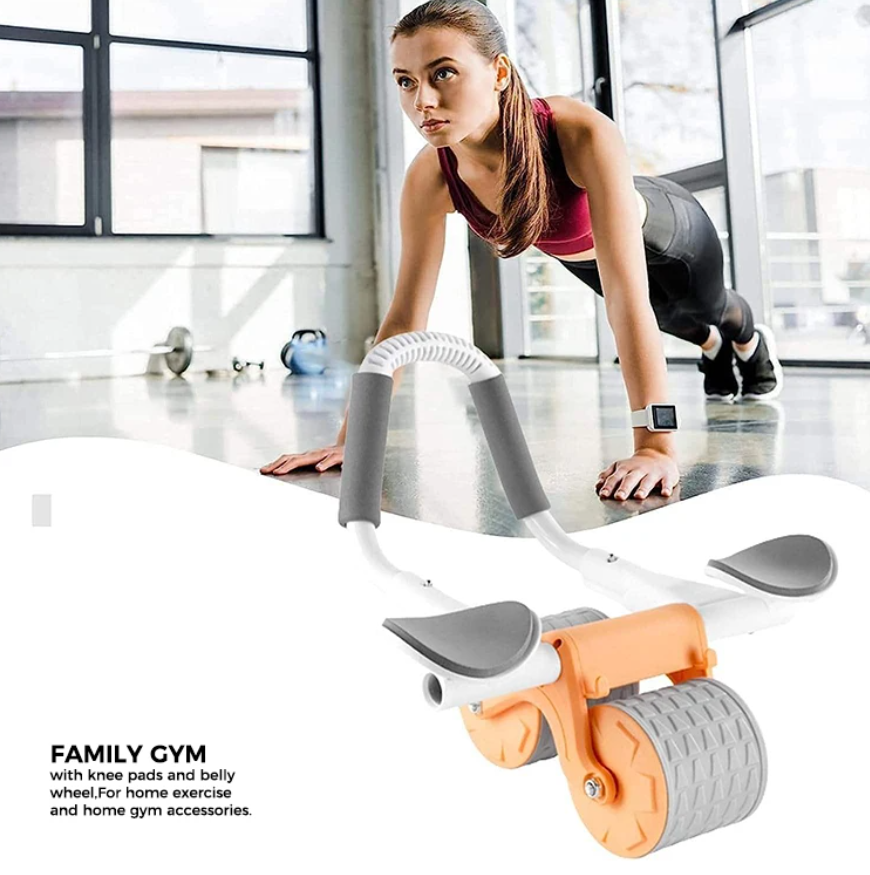 Anti-slip Abdominal Roller Ab Wheel Fitness Home Gym Workout Equipment Plastic Wheels Exercise Sliders Muscle Trainer Intelligent belly wheel