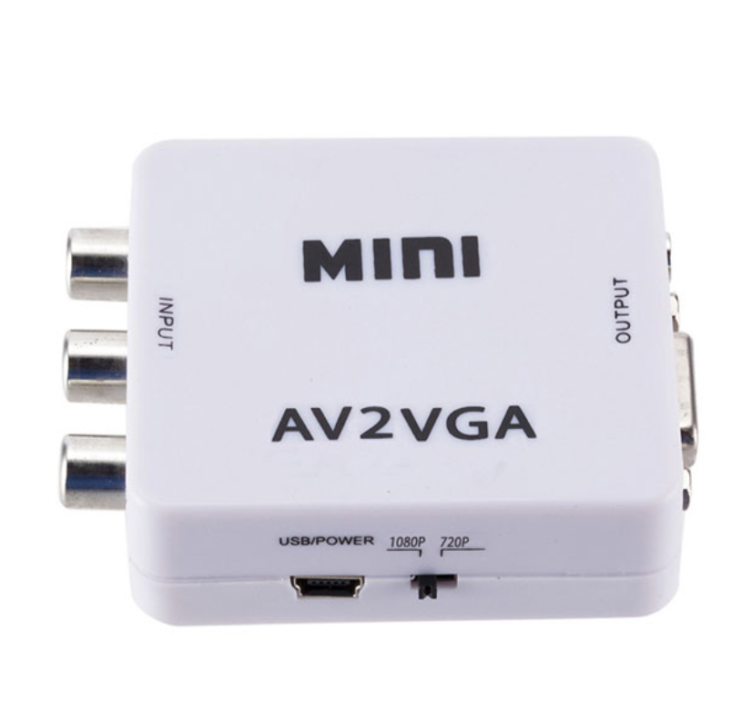 HDMI AV Scaler Adapter HD Video Converter Box HDMI to RCA AV/CVSB L/R Video 1080P Audio Converter. Mini AV to VGA Converter Jack Audio AV2VGA HD Video RCA PC Data to TV Adapter