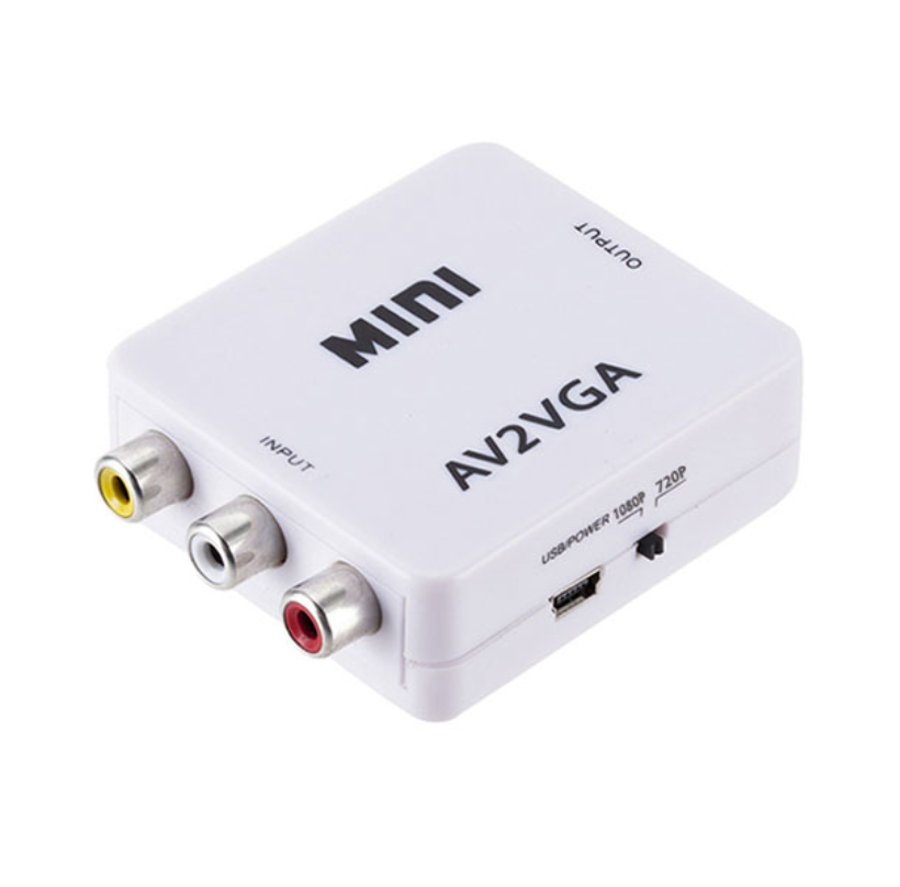 HDMI AV Scaler Adapter HD Video Converter Box HDMI to RCA AV/CVSB L/R Video 1080P Audio Converter. Mini AV to VGA Converter Jack Audio AV2VGA HD Video RCA PC Data to TV Adapter
