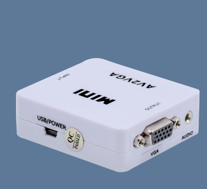 HDMI AV Scaler Adapter HD Video Converter Box HDMI to RCA AV/CVSB L/R Video 1080P Audio Converter. Mini AV to VGA Converter Jack Audio AV2VGA HD Video RCA PC Data to TV Adapter